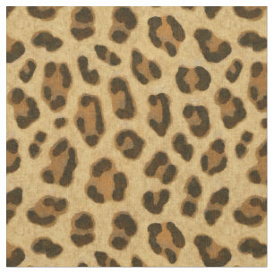 Tela Patrón de piel de impresión de animales leopardos