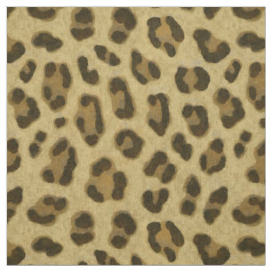Tela Patrón de piel de impresión de animales leopardos