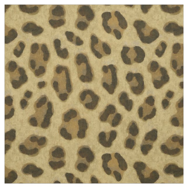 Tela Patrón de piel de impresión de animales leopardos (Retal)