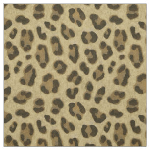 Tela Patrón de piel de impresión de animales leopardos