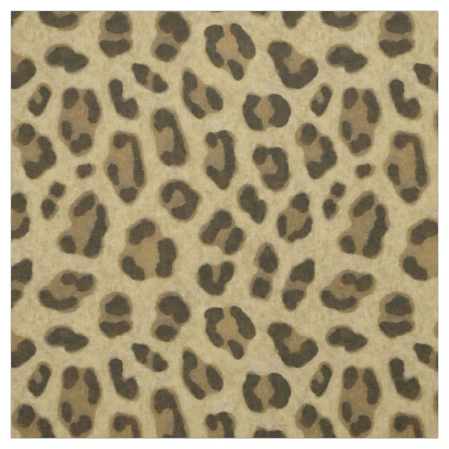 Tela Patrón de piel de impresión de animales leopardos (Retal)