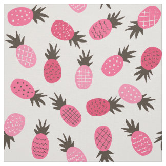 Tela Patrón de piña hawaiana diseño tropical