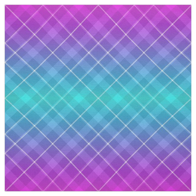 Tela Patrón de platillos brillantes de los años 90 Ombr (Retal)