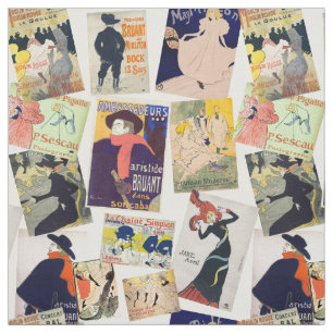 Tela Patrón de Posters de Toulouse-Lautrec