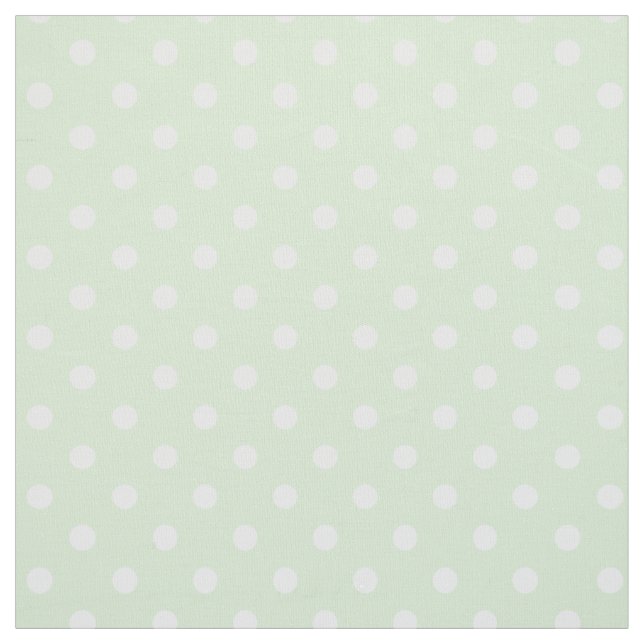 Tela Patrón de punto de polka verde del té (Retal)