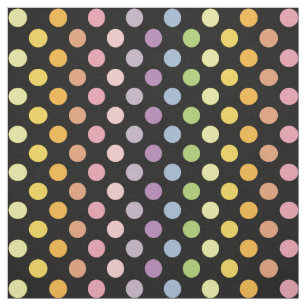 Tela Patrón de puntos de polka arco iris