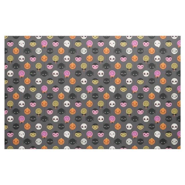 Tela Patrón de puntos de polka de Halloween ("Cuarto gordo" (fat quarter))
