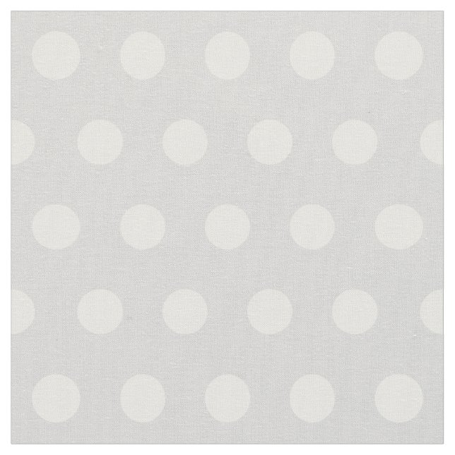 Tela patrón de puntos de polka de personalizable en gri (De cerca)