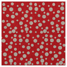 Patrón de puntos de polka rojo y blanco