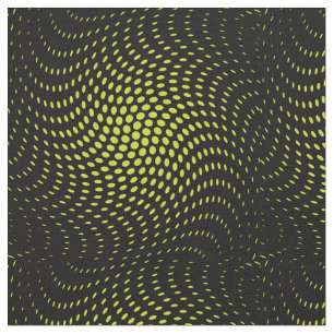 Tela Patrón de puntos de polka verde ácido