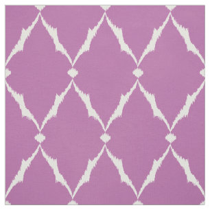 Tela Patrón de quevron de ikat púrpura de moda modern