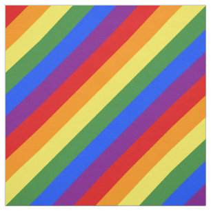 Tela Patrón de raya diagonal del orgullo LGBT
