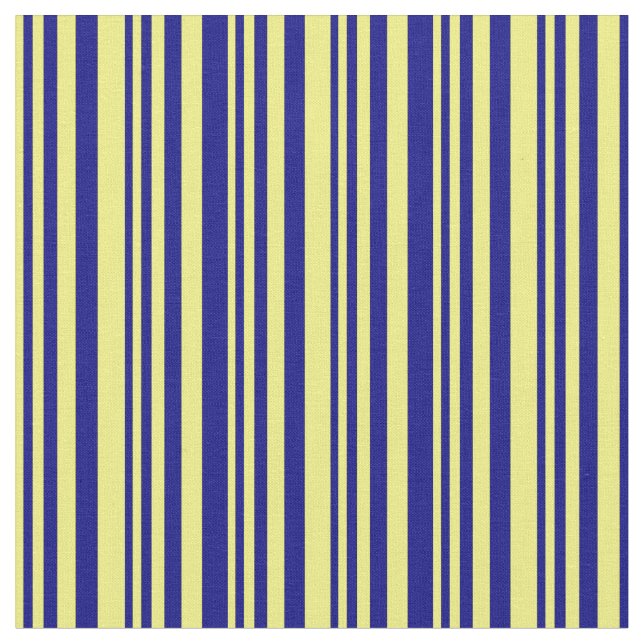 Tela Patrón de rayas amarillo y azul (De cerca)