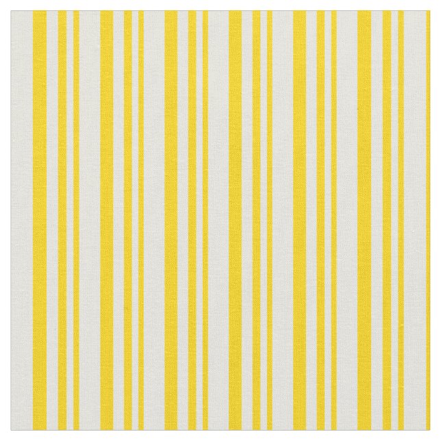 Tela Patrón de rayas amarillo y beige (De cerca)