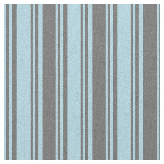 Tela Patrón de rayas azul claro y gris oscuro (De cerca)