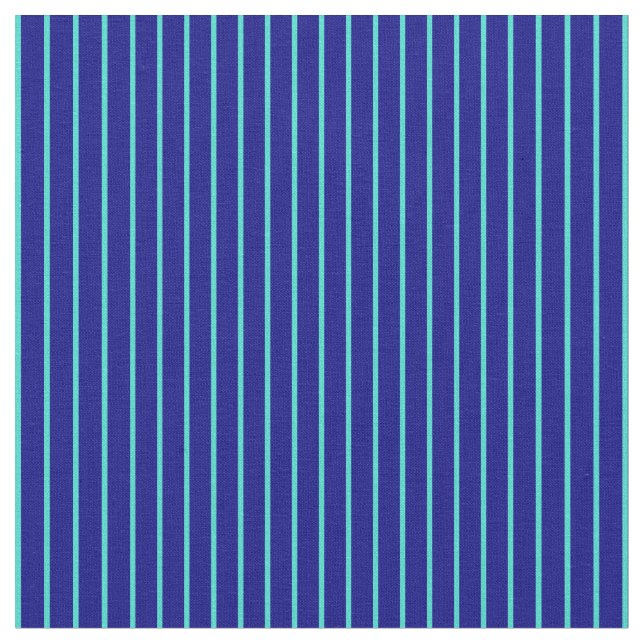 Tela Patrón de rayas azul y turquesa (De cerca)