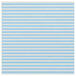Tela Patrón de rayas azules del cielo beige y claro
