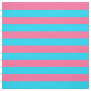 Tela Patrón de rayas azules rosadas