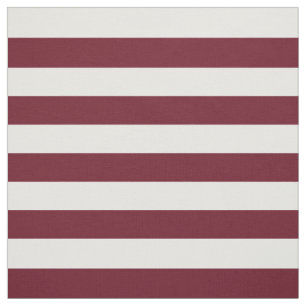 Tela Patrón de rayas blancas y borgoñas