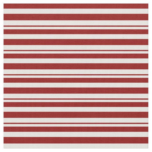 Tela Patrón de rayas blancas y rojas oscuras (De cerca)