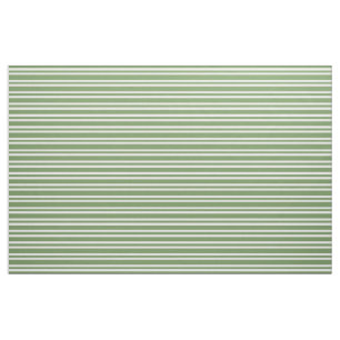Tela Patrón de rayas blancas y verdes