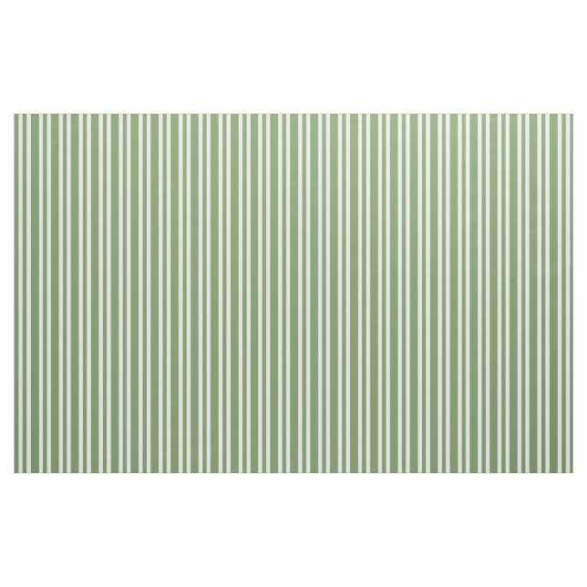 Tela Patrón de rayas blancas y verdes ("Cuarto gordo" (fat quarter))