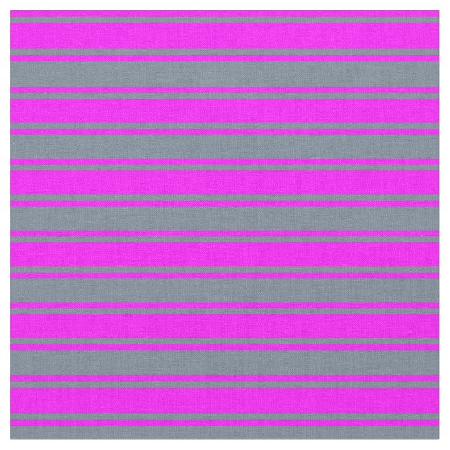 Tela Patrón de rayas de pizarra gris y fucsia (De cerca)