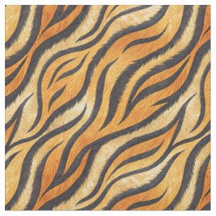 Tela Patrón de rayas de tigre - Diseño de estampado de