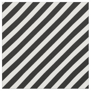 Tela patrón de rayas diagonales en blanco y negro