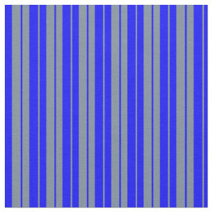 Tela Patrón de rayas/grises de pizarra clara y azul