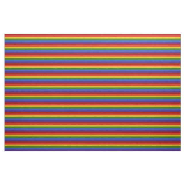 Tela Patrón de rayas horizontales del arco iris ("Cuarto gordo" (fat quarter))