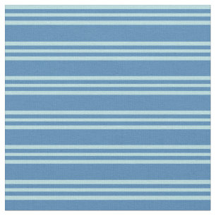 Tela Patrón de rayas/líneas azul y azul en polvo