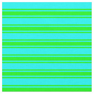 Tela Patrón de rayas/líneas de Aqua & Lime