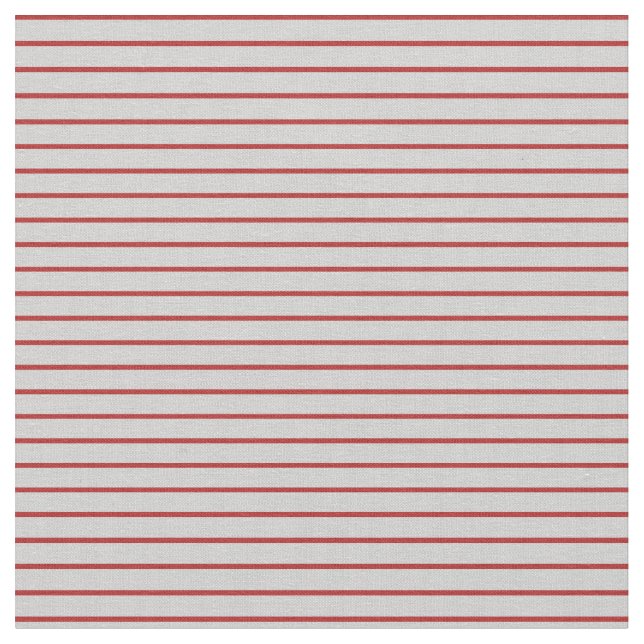 Tela Patrón de rayas/líneas rojas y grises claros (De cerca)