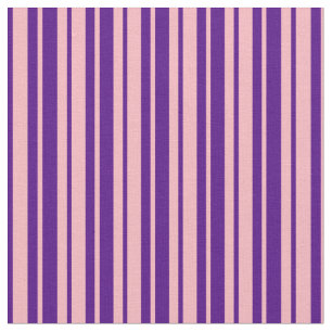Tela Patrón de rayas/líneas rosa e índigo claro