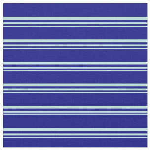 Tela Patrón de rayas/líneas turquesas y azules