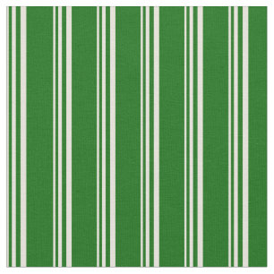 Tela Patrón de rayas/líneas verdes beige y oscuro