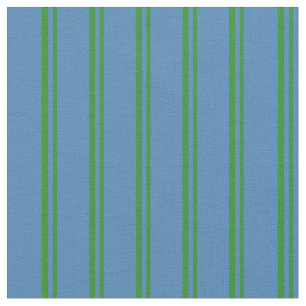 Tela Patrón de rayas/líneas verdes y azules del bosque