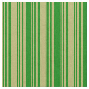 Tela Patrón de rayas/líneas verdes y caqui oscuro