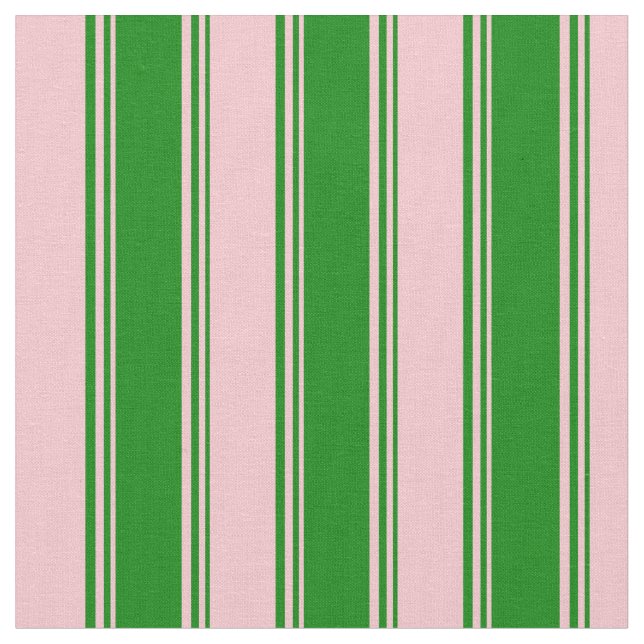 Tela Patrón de rayas/líneas verdes y rosas (De cerca)