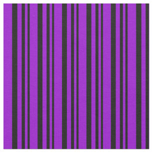 Tela Patrón de rayas/líneas violetas negras y oscuras