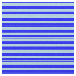 Tela Patrón de rayas/lino azul claro y azul