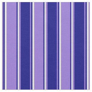 Tela Patrón de rayas moradas, azules y blancas