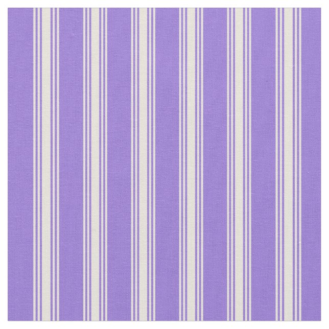 Tela Patrón de rayas moradas y beiges (De cerca)