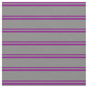 Tela Patrón de rayas moradas y grises