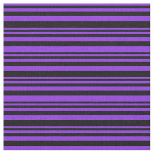 Tela Patrón de rayas morado y negro