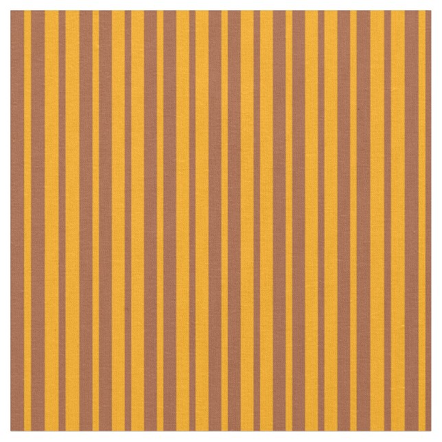 Tela Patrón de rayas naranja y siena (De cerca)