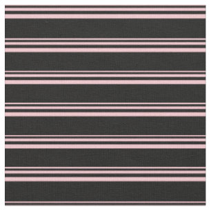 Tela Patrón de rayas rosadas y negras