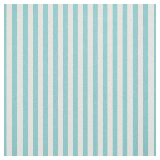 Tela Patrón de rayas simples Aqua/White Trendy (Retal)