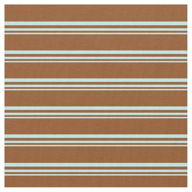 Tela Patrón de rayas turquesas y marrones (De cerca)